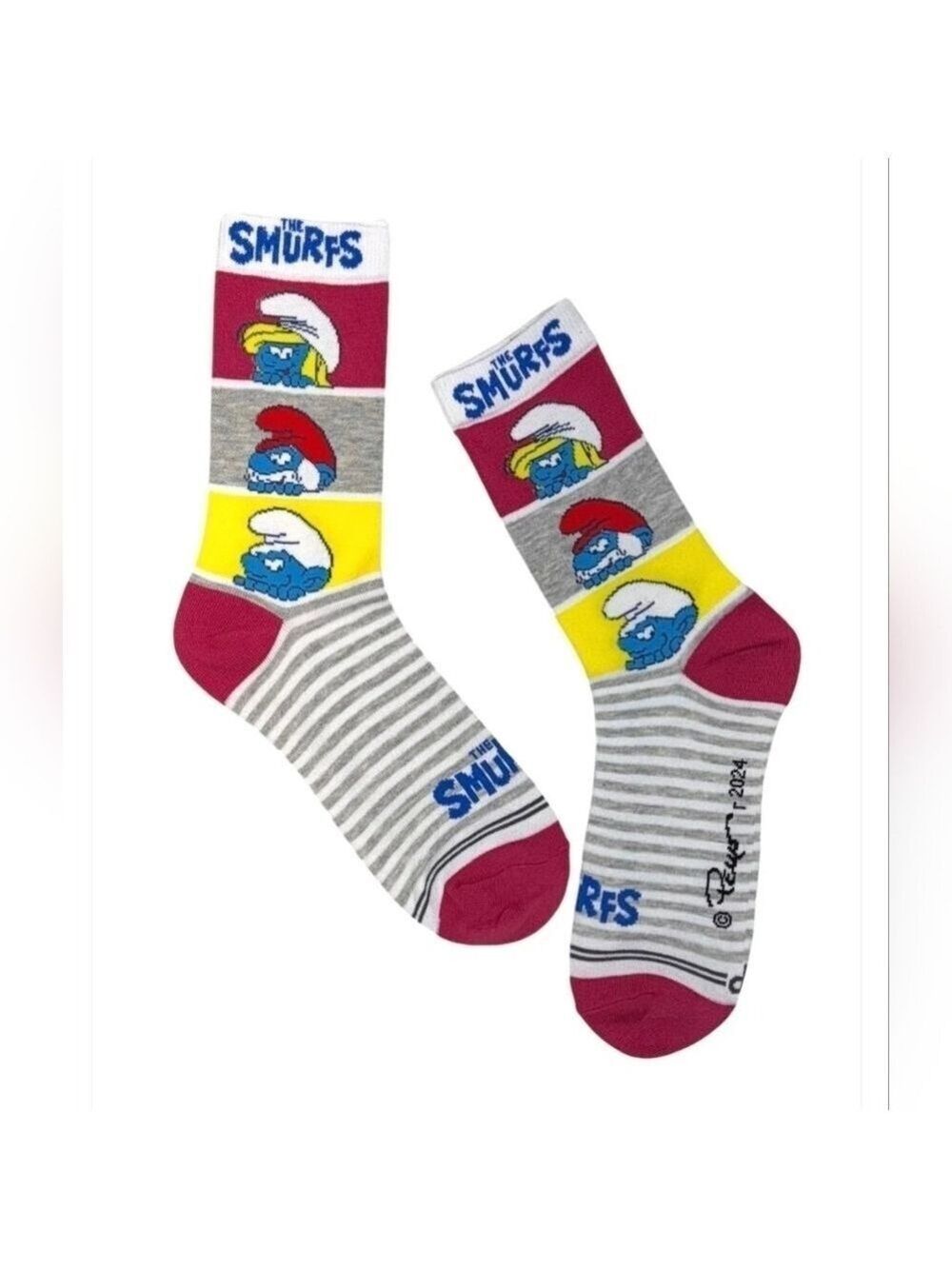 4/$25  New Smurf Socks The Smurfs Socks Papa Smurf Smurfette